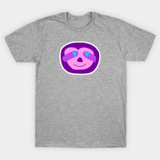 Purple Sloth with Heart Eyes T-Shirt